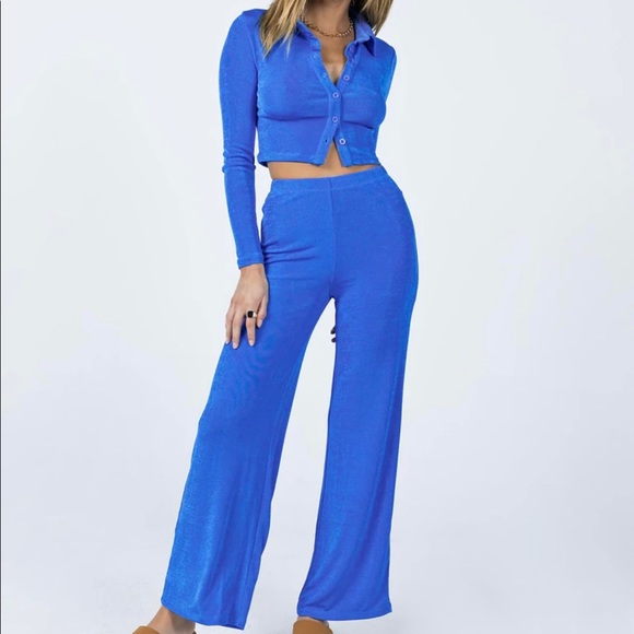 Princess Polly Pants - Princess Polly Claudia Set Blue